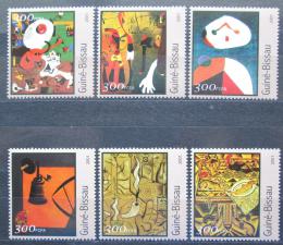 Poštovní známky Guinea-Bissau 2001 Umìní, Joan Miró Mi# 1606-11 Kat 8€