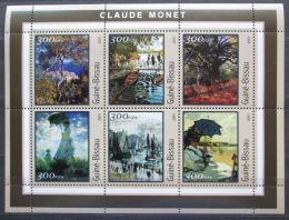 Poštovní známky Guinea-Bissau 2001 Umìní, Claude Monet Mi# 1612-17 Kat 8€