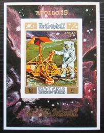 Poštovní známka Manáma 1971 Apollo 15 neperf. Mi# Block 117 B Kat 20€