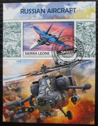 Potovn znmka Sierra Leone 2017 Rusk letectvo Mi# Block 1270 Kat 11 