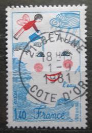Potovn znmka Francie 1981 Dtsk kresba Mi# 2250