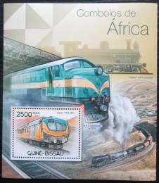 Poštovní známka Guinea-Bissau 2012 Africké lokomotivy Mi# Block 1035 Kat 10€