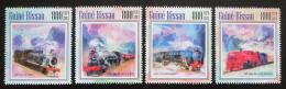 Poštovní známky Guinea-Bissau 2013 Parní lokomotivy Mi# 6971-74 Kat 13€ 