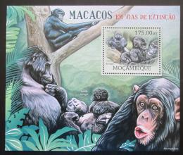 Poštovní známka Mosambik 2012 Opice na cestì k vyhynutí Mi# Block 639 Kat 10€