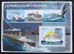 Poštovní známka Komory 2008 Slavné lodì Mi# Block 446 Kat 15€