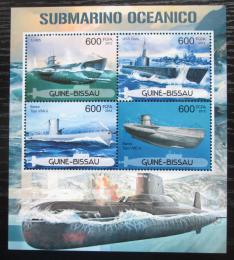 Potovn znmky Guinea-Bissau 2012 Ponorky Mi# 5972-75 Kat 9.50
