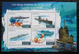 Poštovní známky Guinea 2015 Ponorky Mi# 11233-36 Kat 16€