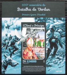 Poštovní známka Svatý Tomáš 2016 Bitva u Verdunu Mi# Block 1157 Kat 12€