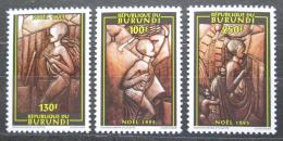 Poštovní známky Burundi 1995 Vánoce Mi# 1819-21 Kat 6€