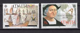 Poštovní známky Malta 1992 Evropa CEPT, objevení Ameriky Mi# 885-86