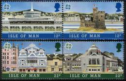 Poštovní známky Ostrov Man 1987 Evropa CEPT, moderní architektura Mi# 335-38