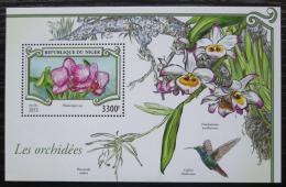 Poštovní známka Niger 2015 Orchideje Mi# Block 466 Kat 13€