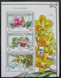 Poštovní známky Niger 2015 Orchideje Mi# 3594-96 Kat 14€