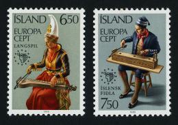 Poštovní známky Island 1985 Evropa CEPT, rok hudby Mi# 632-33