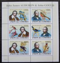 Poštovní známky Komory 2009 Ptáci, Audubon Mi# 1995-2000 Kat 11€ 