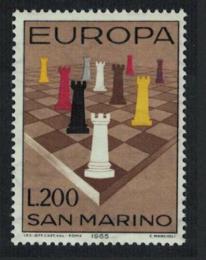 Poštovní známka San Marino 1965 Evropa CEPT, šachy Mi# 842