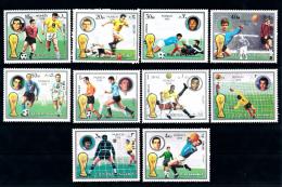 Poštovní známky Fudžajra 1973 MS ve fotbale Mi# 1391-1400 Kat 7€