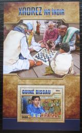 Poštovní známka Guinea-Bissau 2016 Šachy v Indii Mi# Block 1515 Kat 13.50€