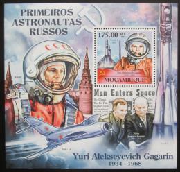 Poštovní známka Mosambik 2011 Jurij Gagarin Mi# Block 579 Kat 10€