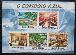 Poštovní známky Guinea-Bissau 2013 Modrý vlak, Jižní Afrika Mi# 6554-58 Kat 12€