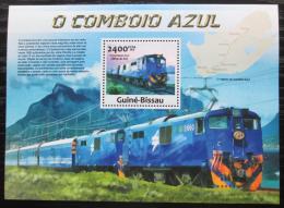 Poštovní známka Guinea-Bissau 2013 Modrý vlak,Jižní Afrika Mi# Block 1148 Kat 10€