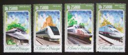 Poštovní známky Svatý Tomáš 2014 Moderní lokomotivy Mi# 5860-63 Kat 10€ 