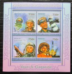 Poštovní známky Togo 2011 Jurij Gagarin Mi# 3949-52 Kat 12€