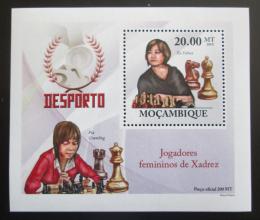 Poštovní známka Mosambik 2010 Slavné šachistky DELUXE Mi# 3692 Block