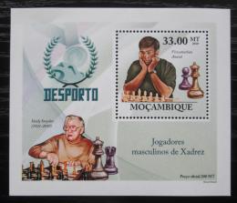 Poštovní známka Mosambik 2010 Slavní šachisti DELUXE Mi# 3698 Block