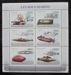 Poštovní známky Komory 2008 Ponorky Mi# 1910-15 Kat 11€