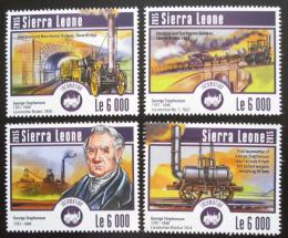 Poštovní známky Sierra Leone 2015 Parní lokomotivy Mi# 6224-27 Kat 11€
