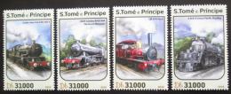 Poštovní známky Svatý Tomáš 2016 Parní lokomotivy Mi# 6881-84 Kat 12€