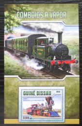 Poštovní známka Guinea-Bissau 2016 Parní lokomotivy Mi# Block 1512 Kat 12.50€