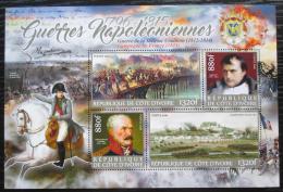 Poštovní známky Pobøeží Slonoviny 2016 Napoleon, Napoleonské války Mi# N/N