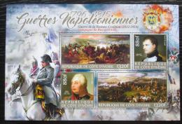 Poštovní známky Pobøeží Slonoviny 2016 Napoleon, Napoleonské války Mi# N/N