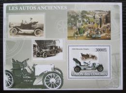 Poštovní známka Komory 2008 Historické automobily Mi# Block 433 Kat 15€