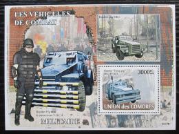 Poštovní známka Komory 2008 Vojenská vozidla Mi# Block 436 Kat 15€