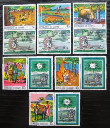 Potovn znmky Guinea 1968 Africk legendy s kupny VZCN Mi# 487-92