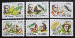 Poštovní známky Komory 2009 Entomologové a hmyz Mi# 2044-49 Kat 14€