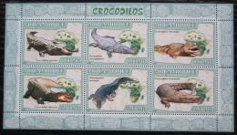Poštovní známky Mosambik 2007 Krokodýli Mi# 2984-89 Kat 10€