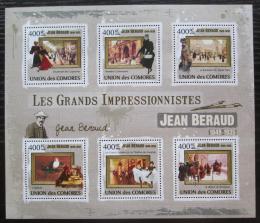 Poštovní známky Komory 2009 Umìní, Jean Béraud Mi# 2483-88 Kat 11€