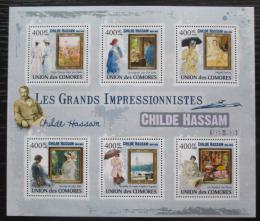 Poštovní známky Komory 2009 Umìní, Childe Hassam Mi# 2489-94 Kat 11€