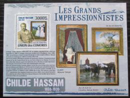 Poštovní známka Komory 2009 Umìní, Childe Hassam Mi# 2598 Kat 15€