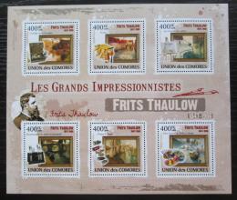 Poštovní známky Komory 2009 Umìní, Frits Thaulow Mi# 2513-18 Kat 11€
