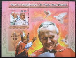 Poštovní známka Togo 2011 Papež Jan Pavel II. Mi# Block 604 Kat 12€