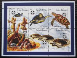 Poštovní známky Guinea-Bissau 2001 Želvy Mi# 1584-89 Kat 10€