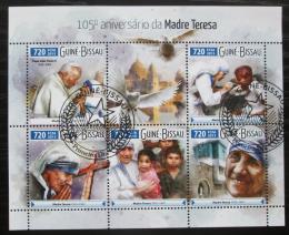 Poštovní známky Guinea-Bissau 2015 Matka Tereza Mi# 8199-8203 Kat 13.50€