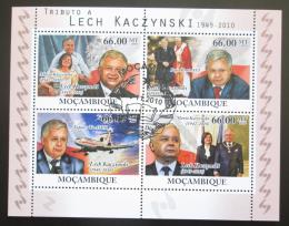 Potovn znmky Mosambik 2010 Prezident Lech Kaczyski Mi# 4245-49 Kat 15