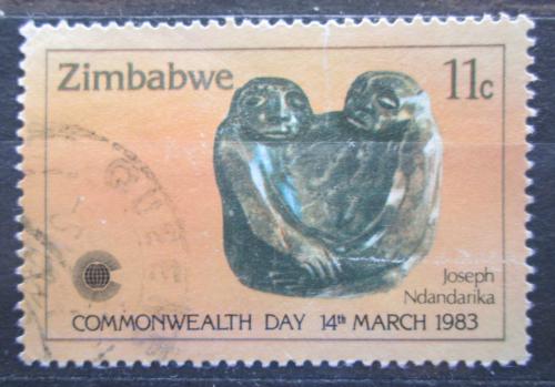 Poštovní známka Zimbabwe 1983 Socha, Joseph Ndandarika Mi# 273