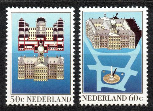 Poštovní známky Nizozemí 1982 Královský palác v Amsterdamu Mi# 1221-22